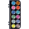 Acuarelas, Col. Metálicos, Caja x 12 Und. (28 mm x Und) + Pincel